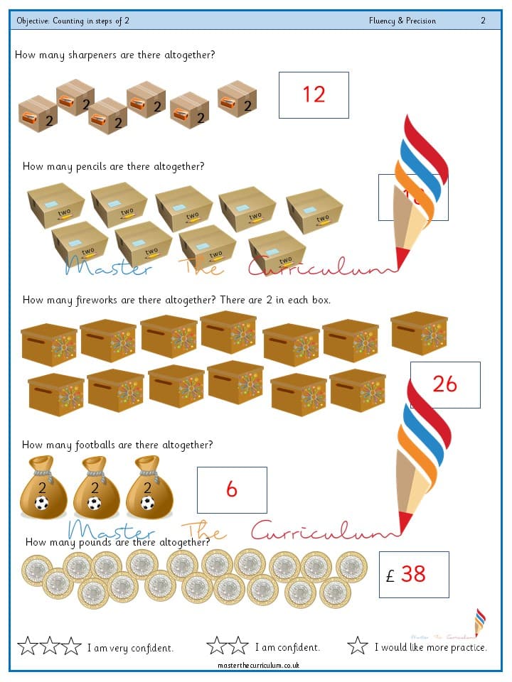 Cover of Year 2 – Counting in steps of 2 (5)