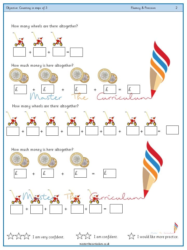 Cover of Year 2 – Counting in steps of 3 (4)