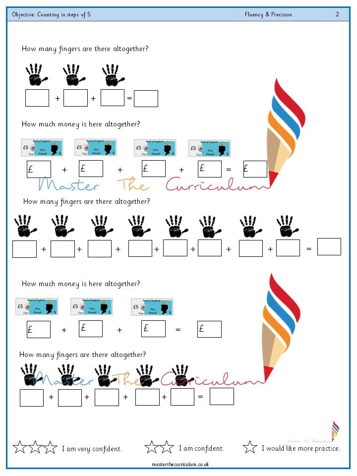 Cover of Year 2 – Counting in steps of 5 (5)