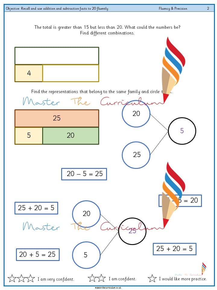Cover of Year 2 – Recall and use addition and subtraction facts to 20 fluently (4)
