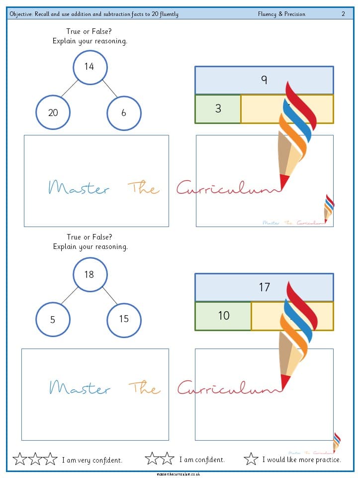 Cover of Year 2 – Recall and use addition and subtraction facts to 20 fluently (5)
