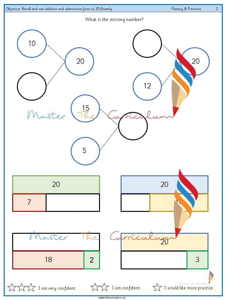 Cover of Year 2 – Recall and use addition and subtraction facts to 20 fluently (7)