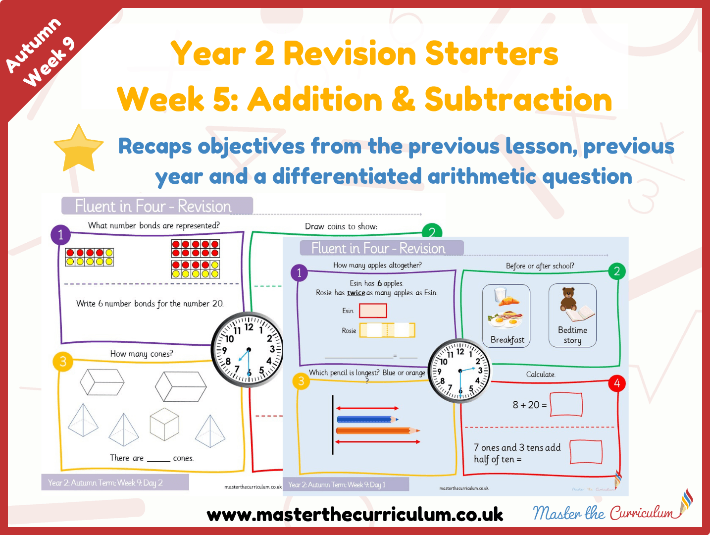 Cover of Year 2 – Autumn – Week 5 Addition & Subtraction V2.0