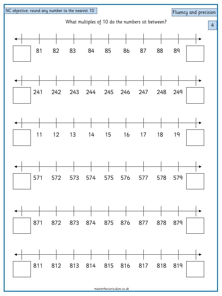 Cover of Year 4 Maths -Round any number to the nearest 10, 100 or 1000 – 3