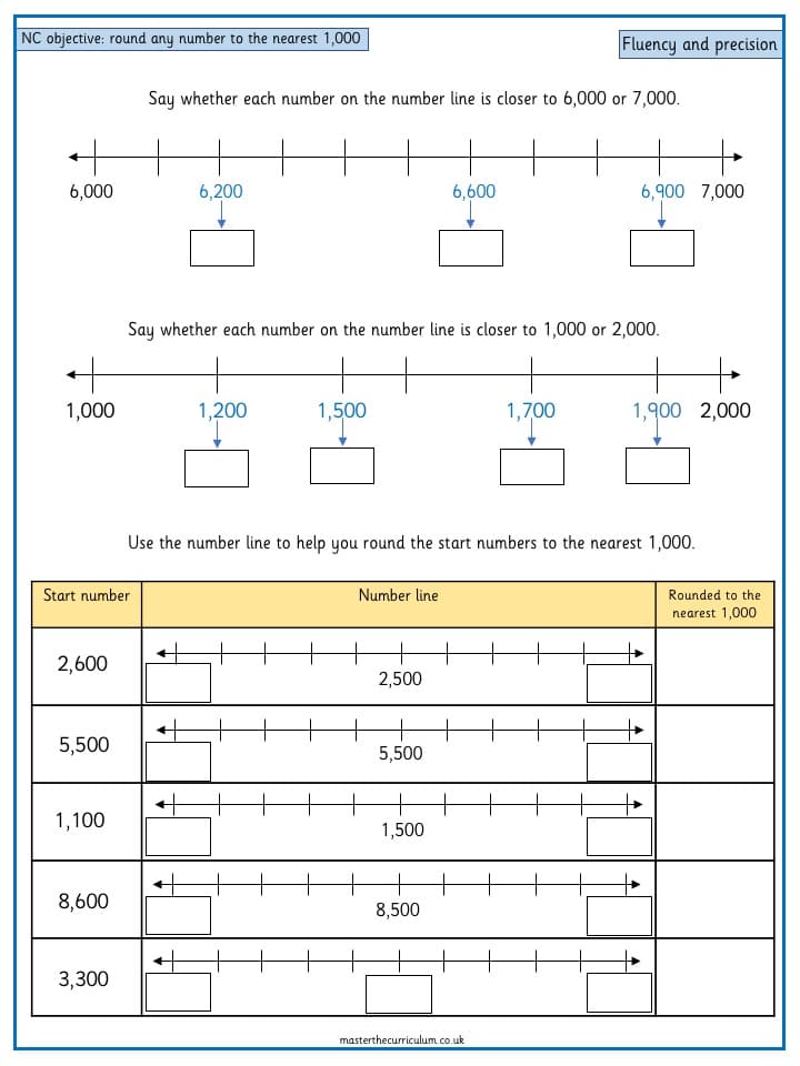 Cover of Year 4 Maths -Round any number to the nearest 10, 100 or 1000 – 8