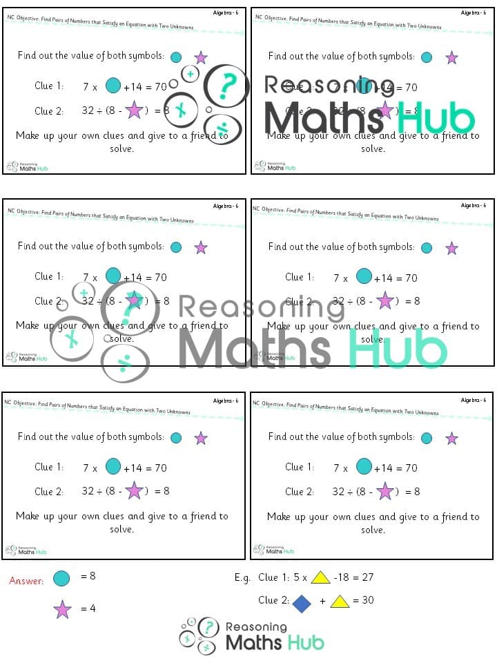 Cover of Find Pairs of Numbers that Satisfy an Equation with Two Unknowns