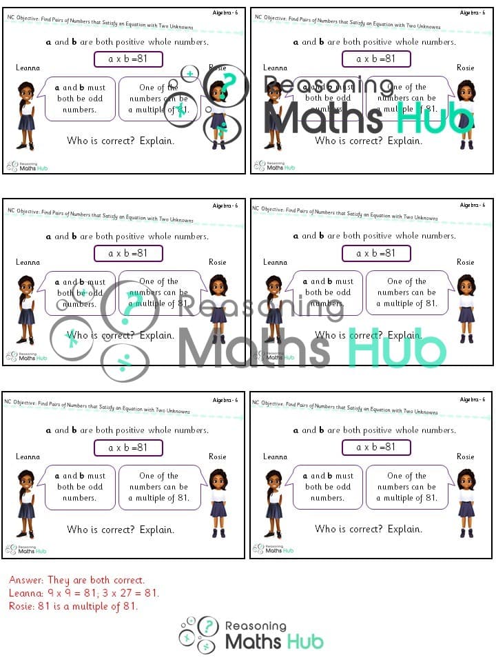 Cover of Find Pairs of Numbers that Satisfy an Equation with Two Unknowns