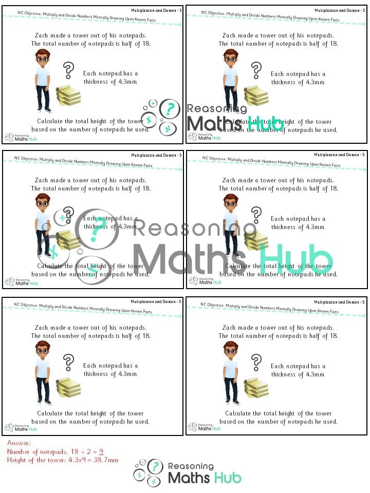 Cover of Multiply and Divide Numbers Mentally Drawing Upon Known Facts
