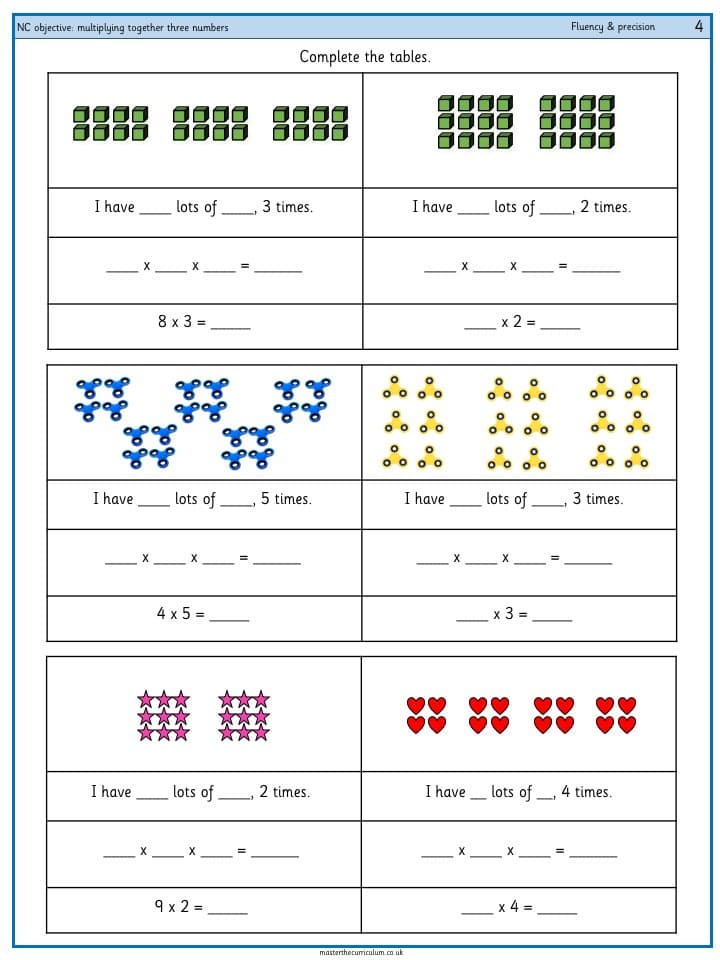 Cover of Multiplying together three numbers