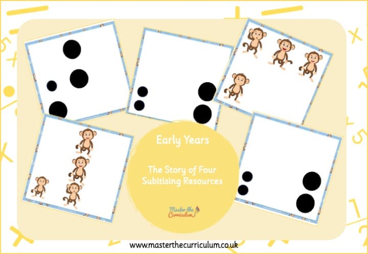 Cover of The Story of 4 Subitising Cards