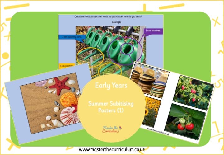 Cover of Summer Subitising Posters (1)