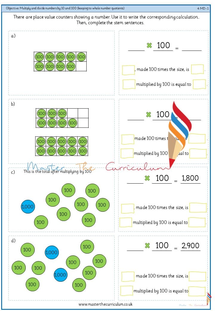 Cover of Multiply and divide numbers by 100 (keeping to whole number quotients) 2