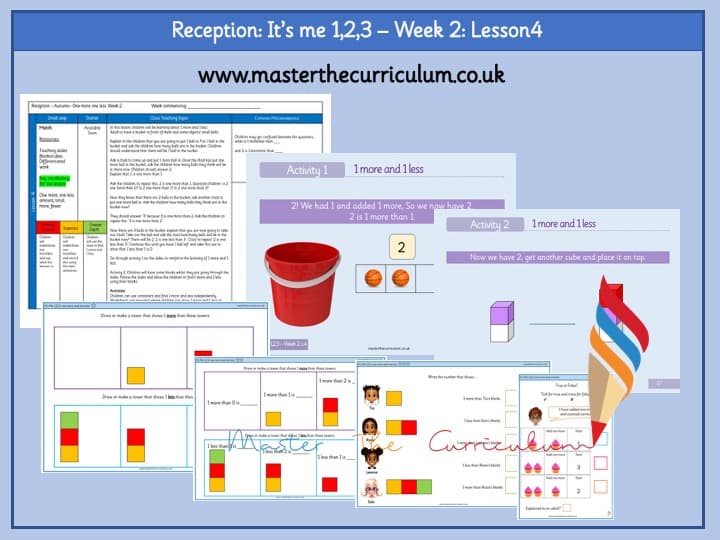 Cover of It’s me 1, 2, 3 Week 2 Lesson 4 – One more and One less