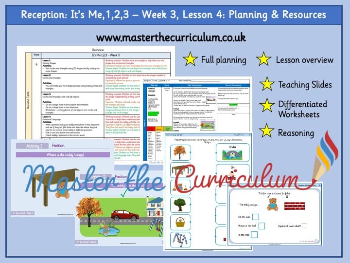 Cover of It’s Me, 1,2,3 Week 3: Lesson 4: Positional Language