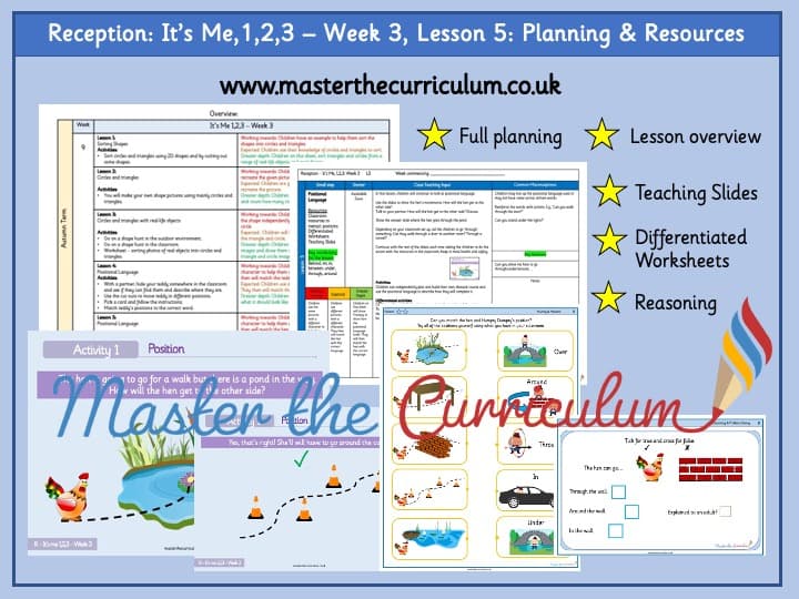 Cover of It’s Me, 1,2,3 Week 3: Lesson 5: Positional Language