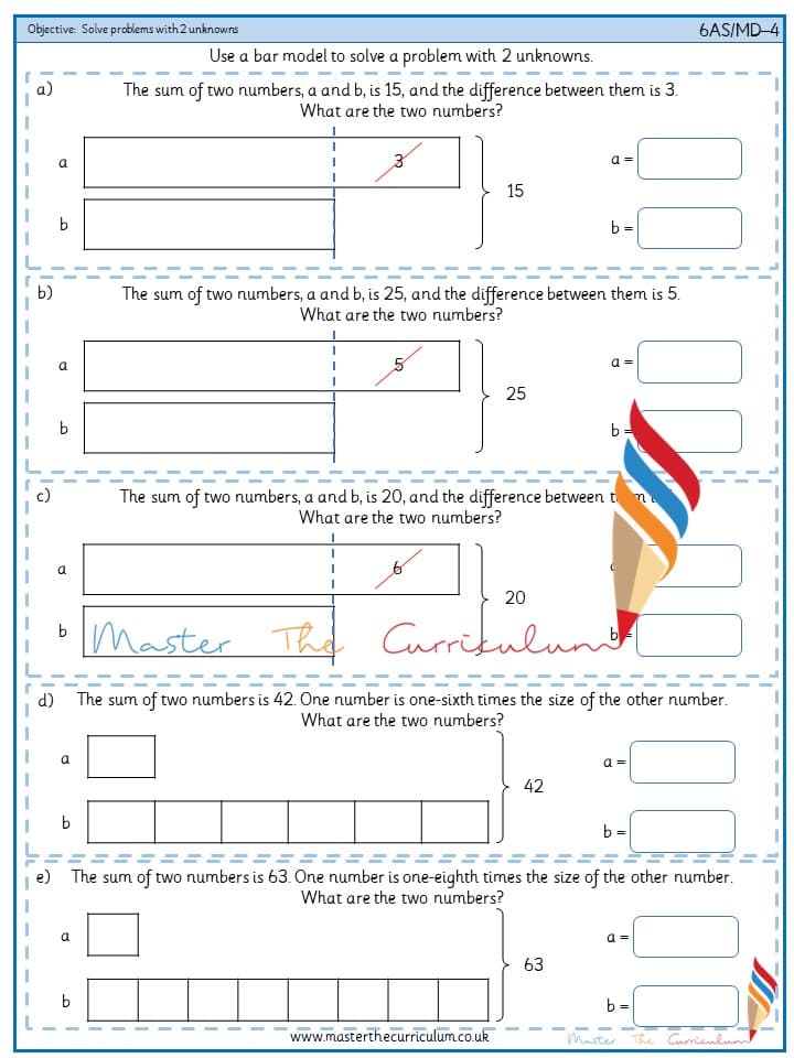 Cover of Solve problems with 2 unknowns (4)