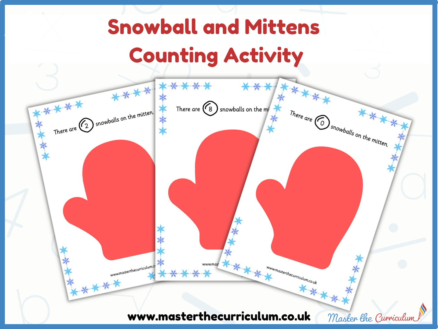Cover of Winter Mittens Counting Activity