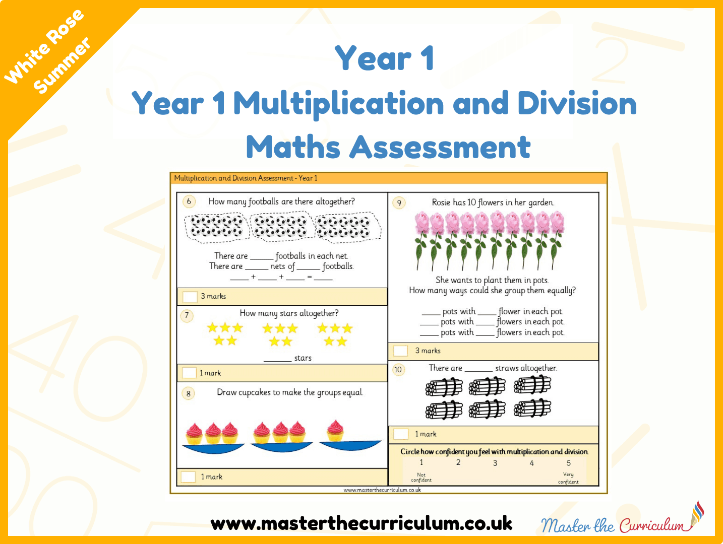 Cover of Year 1 Multiplication and Division Maths Assessment