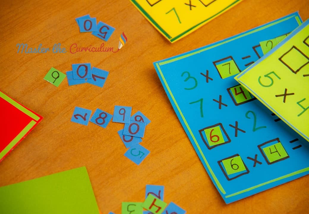Cover of Multiplication and Division with cards and pens