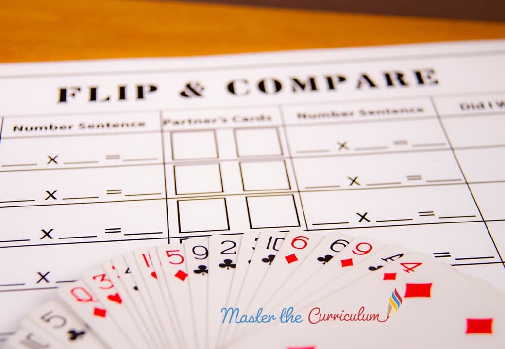Cover of Multiplication and Division with deck of cards