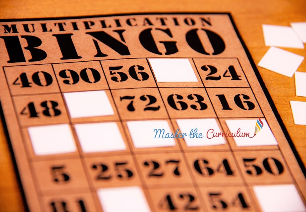 Cover of Multiplication with bingo cards