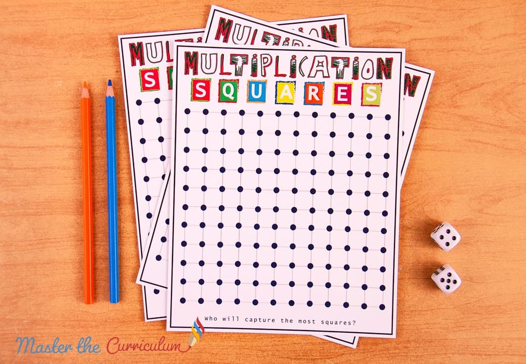 Cover of Multiplication with game board