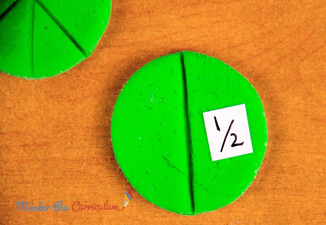 Cover of Fractions with playdough