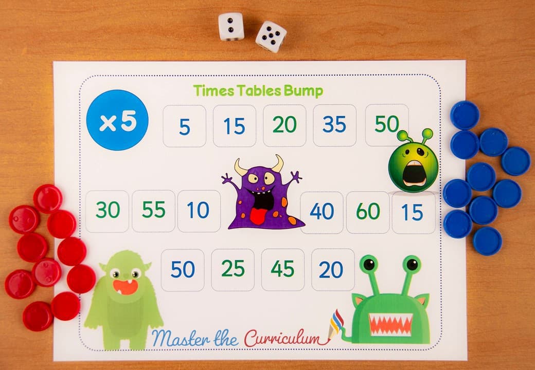 Cover of Multiplication with number game board