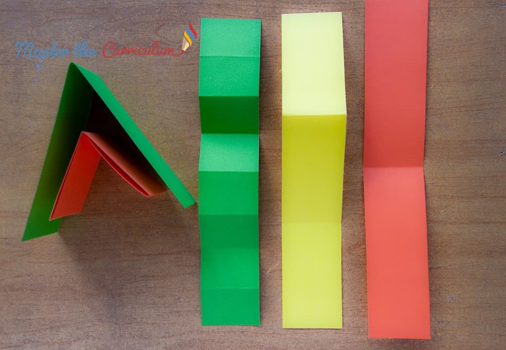 Cover of Fractions with strips of paper