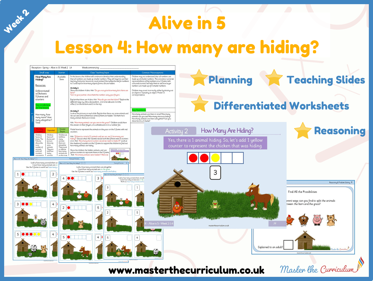 Cover of Alive in 5: Week 2: Lesson 4 – How many are hiding? (animals)