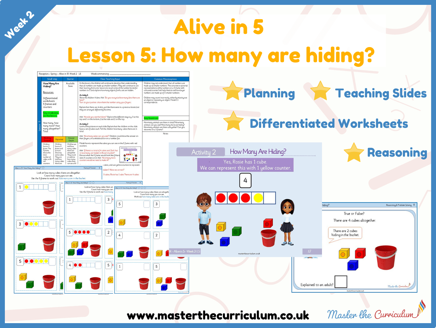 Cover of Alive in 5: Week 2: Lesson 5 – How many are hiding? (cubes)