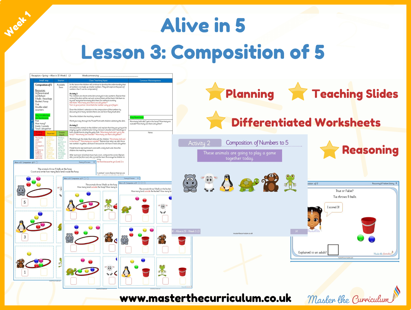 Cover of Alive in 5: Week 1: Lesson 3 – Composition of 5