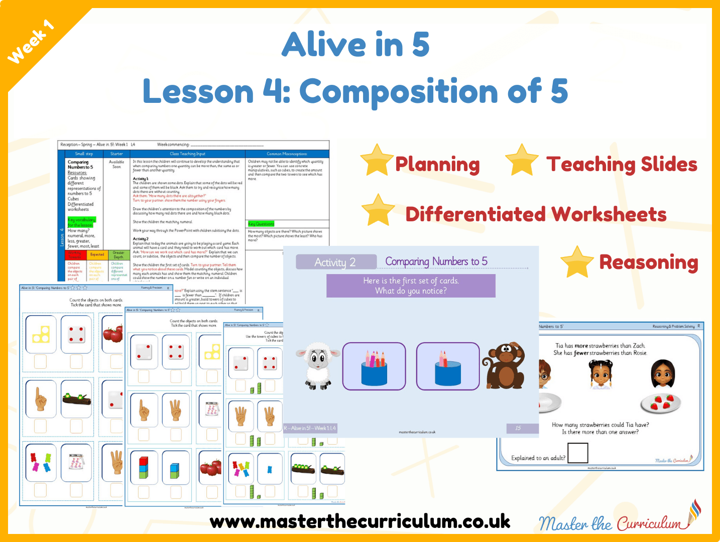 Cover of Alive in 5: Week 1: Lesson 4 – Composition of 5