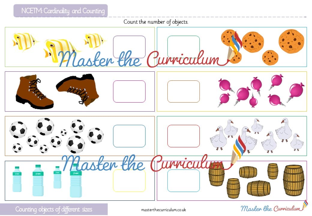 Cover of Cardinality and Counting: Counting objects of different sizes (1)
