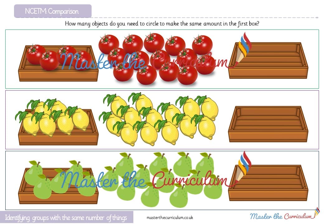 Cover of Comparison: Identifying groups with the same number of things (2)