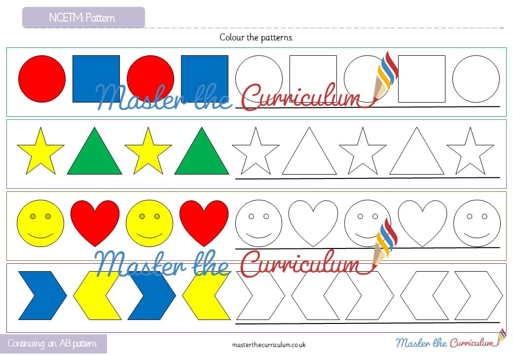 Cover of Pattern: Continuing an AB pattern (1)