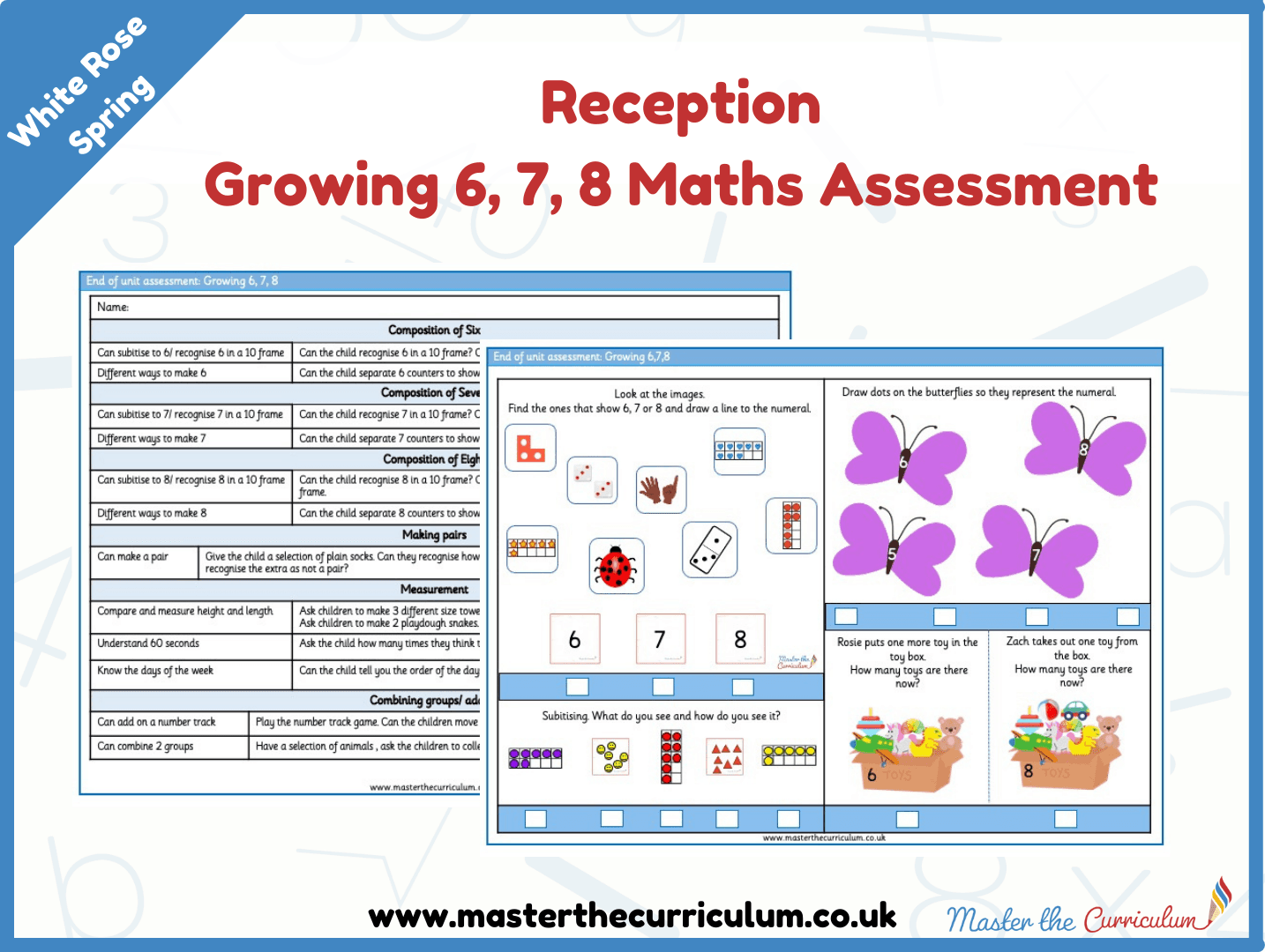 Cover of Growing 6, 7, 8 End of Unit Maths Assessment