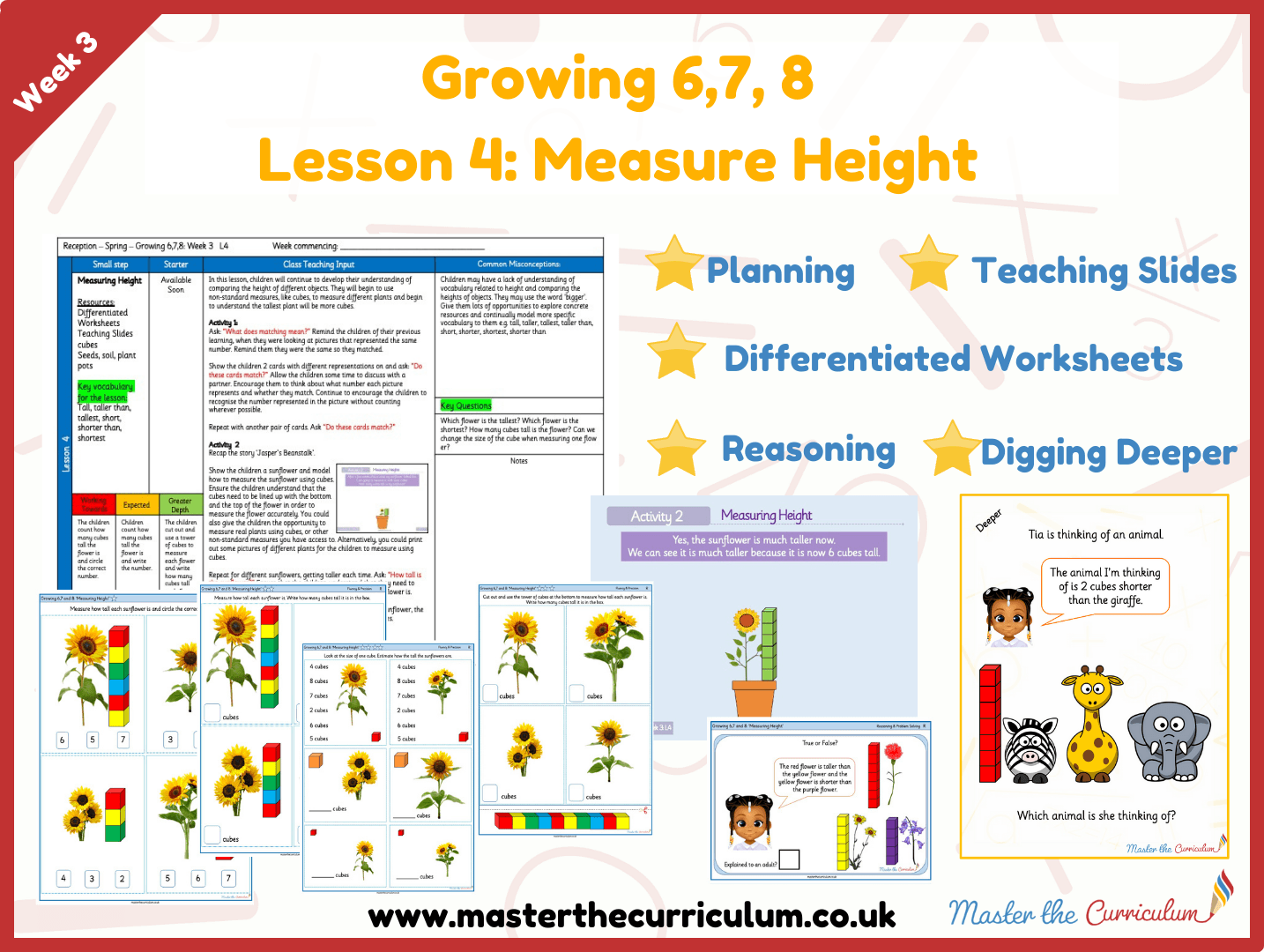 Cover of Growing 6,7,8 : Week 3: Lesson 4– Measure Height