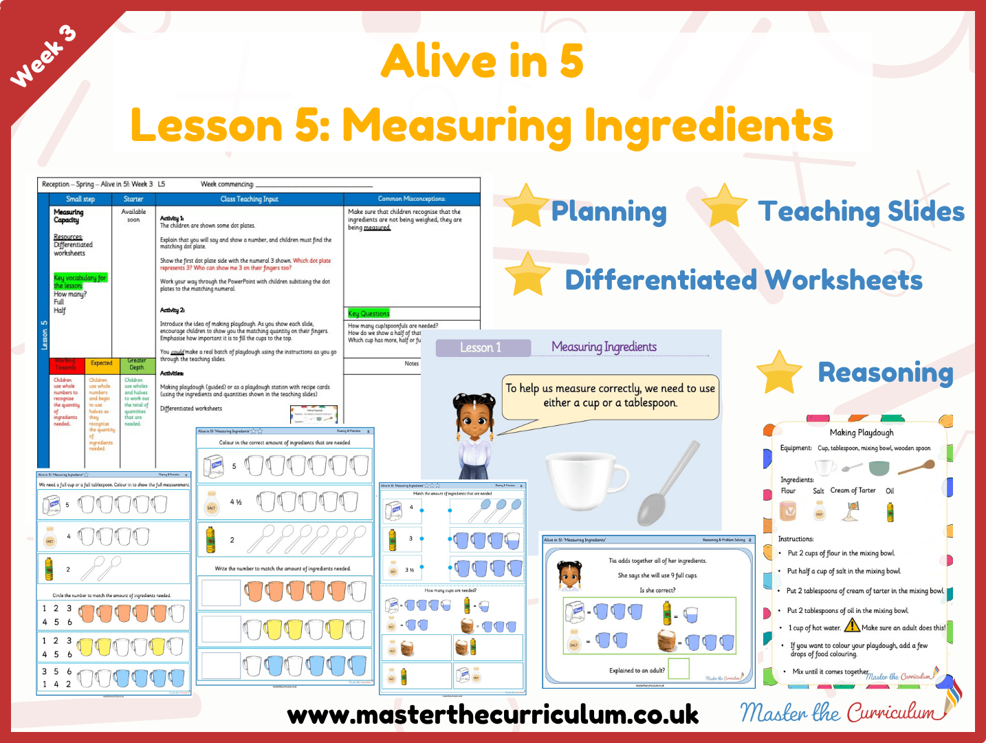 Cover of Alive in 5: Week 3: Lesson 5 – Measuring Ingredients