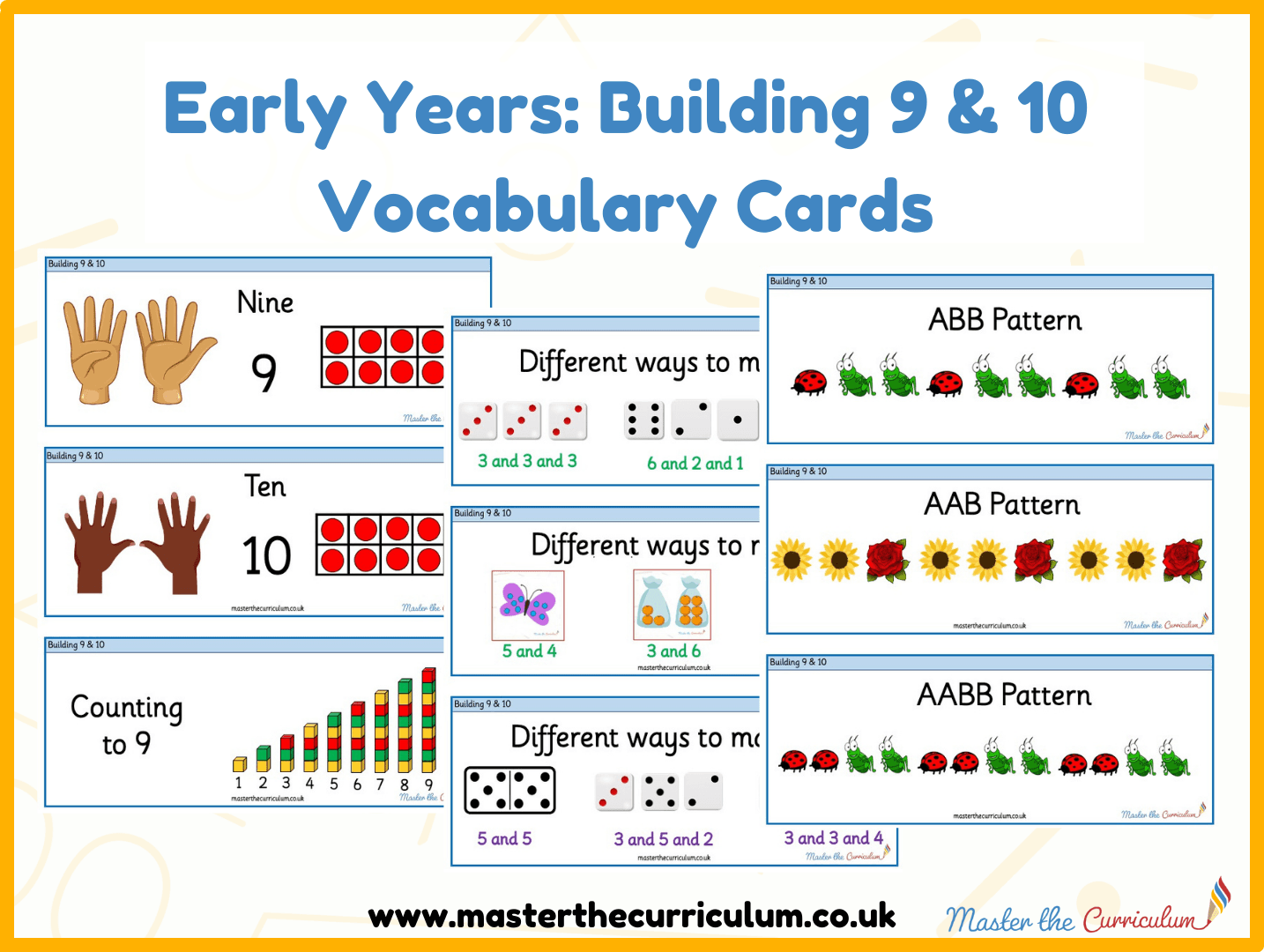 Cover of Building 9 & 10 Vocabulary Cards