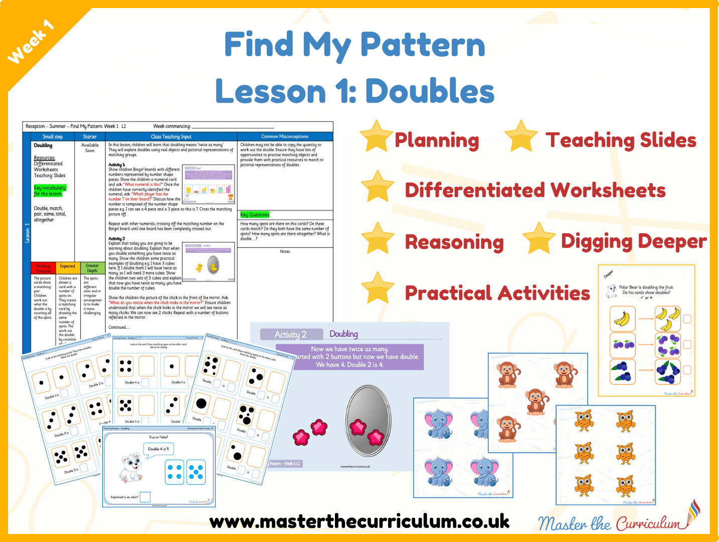 Cover of Find my Pattern: Week 1 Lesson 1 – Doubles