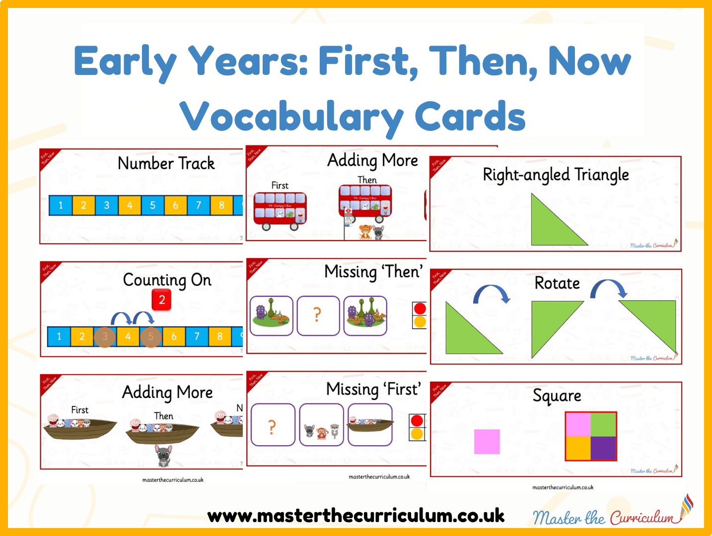 Cover of First, Then, Now Vocabulary Cards