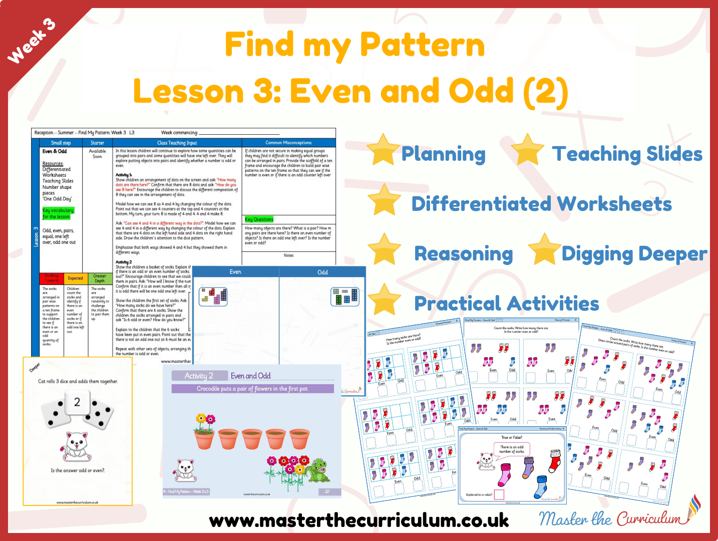 Cover of Find my Pattern: Week 3 Lesson 3 – Even and Odd (2)