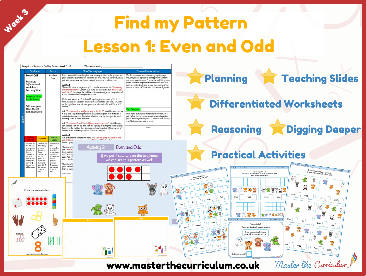 Cover of Find my Pattern: Week 3 Lesson 1 – Odd and Even