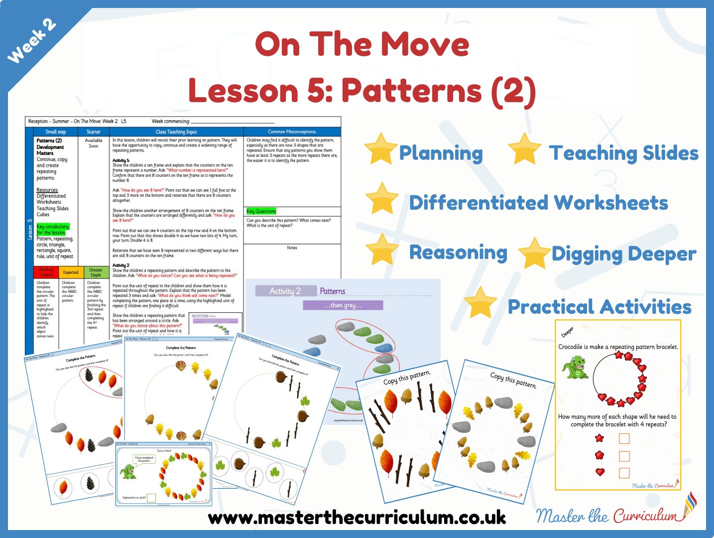 Cover of On the Move: White Rose Week 2 Lesson 5 – Patterns (2)