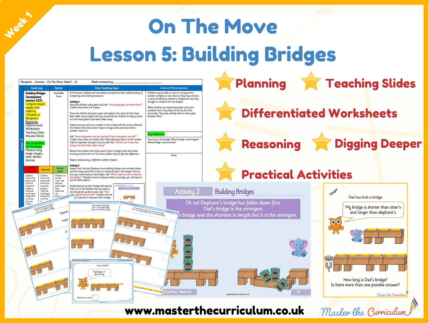Cover of On the Move: White Rose Week 1 Lesson 5 – Building Bridges