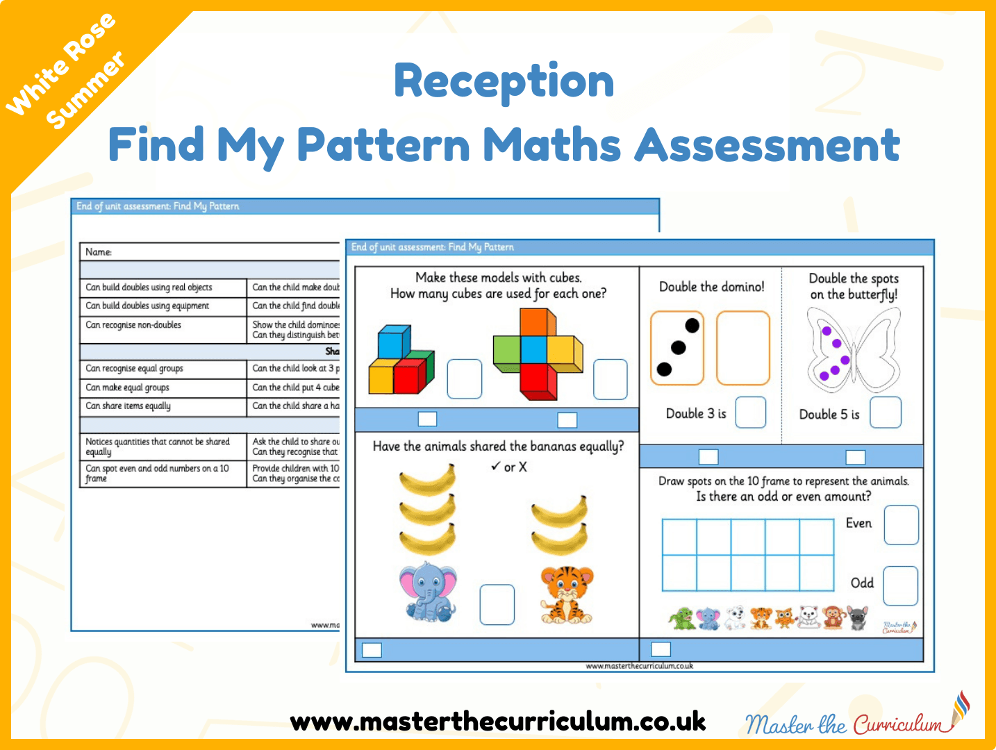 Cover of Find My Pattern End of Unit Maths Assessment