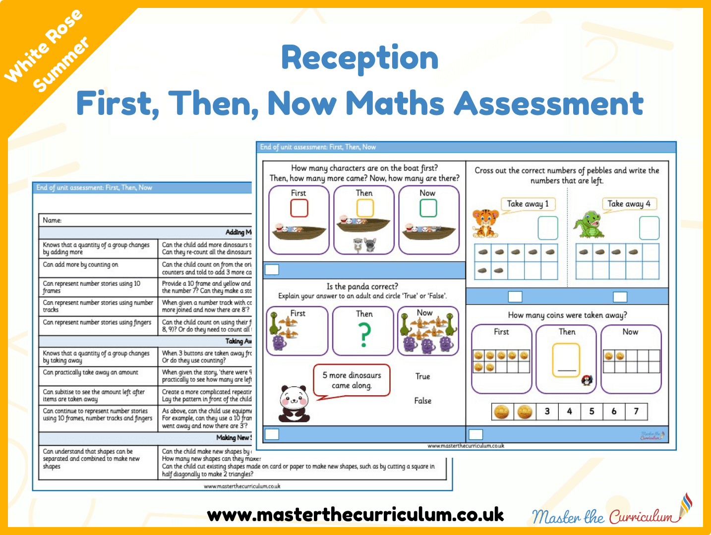 Cover of First, Then, Now End of Unit Maths Assessment