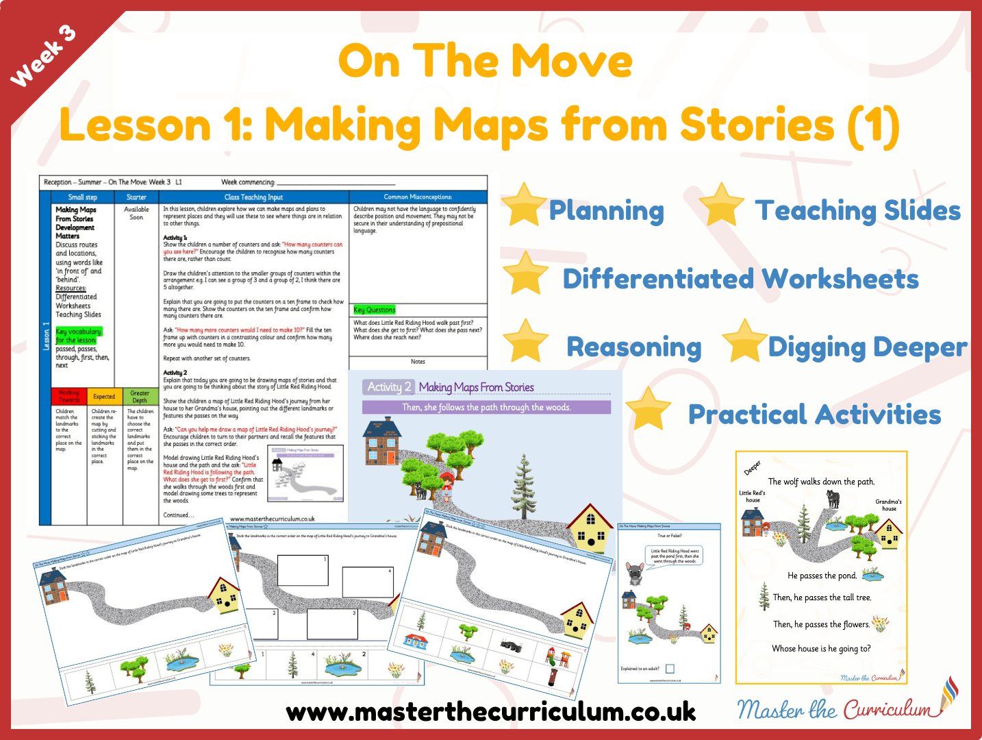 Cover of On the Move: White Rose Week 3 Lesson 1 – Making Maps from Stories (1)