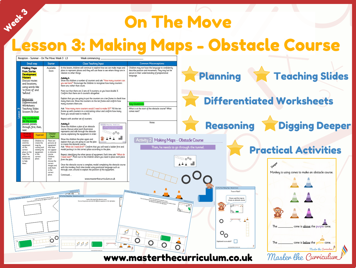 Cover of On the Move: White Rose Week 3 Lesson 3 – Making Maps – Obstacle Course